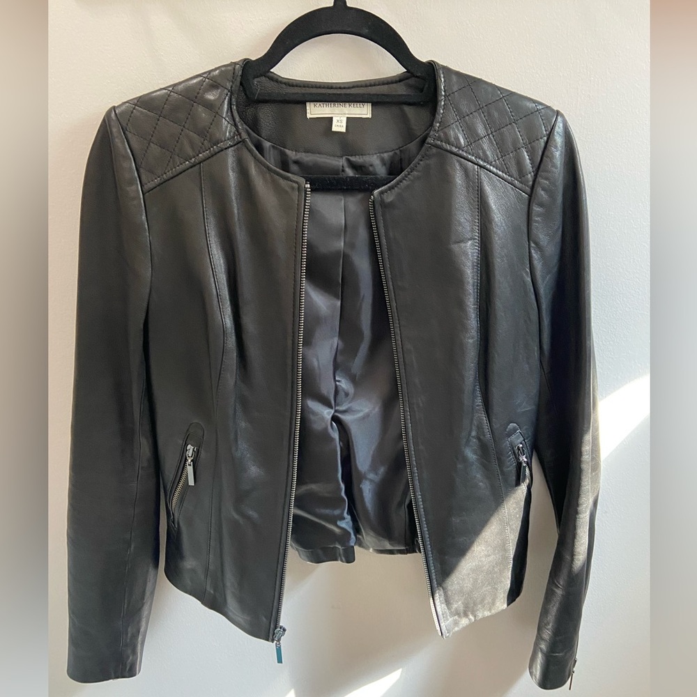 Katherine Kelly Leather Jacket